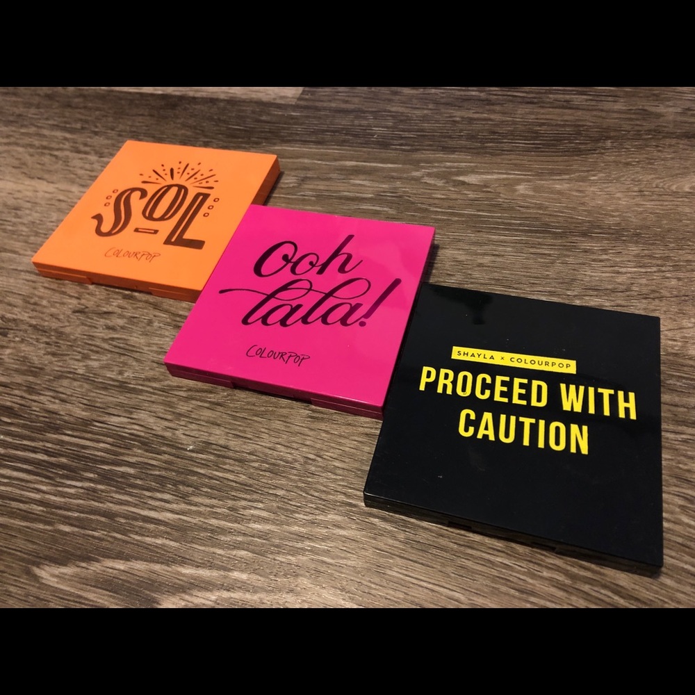 Bundle of 3 ColourPop Palettes